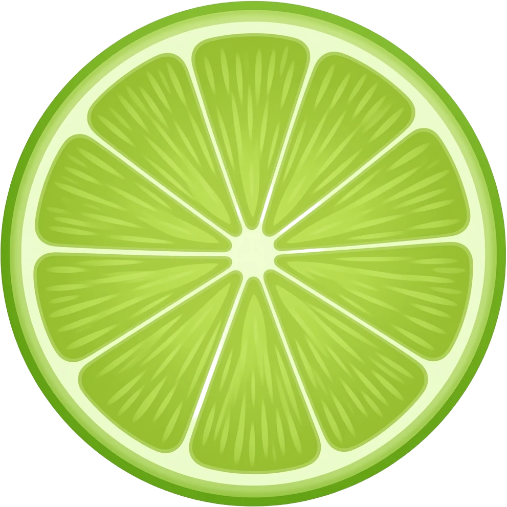 lime slice emoji
