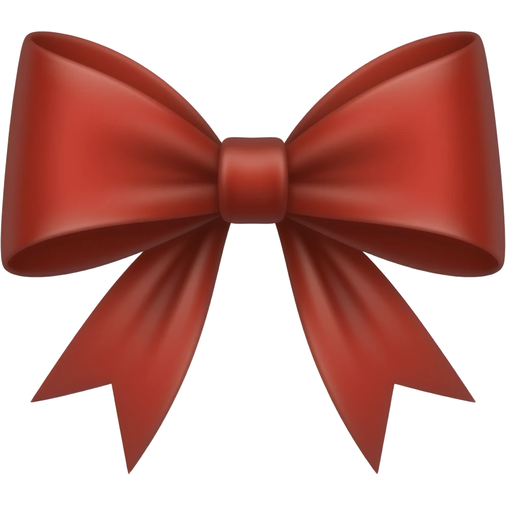 A red bow emoji