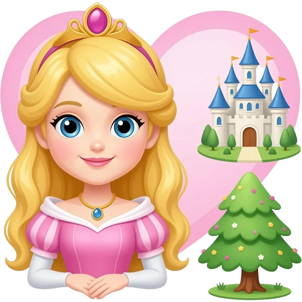 👸🏼🩷🏰🌳 emoji