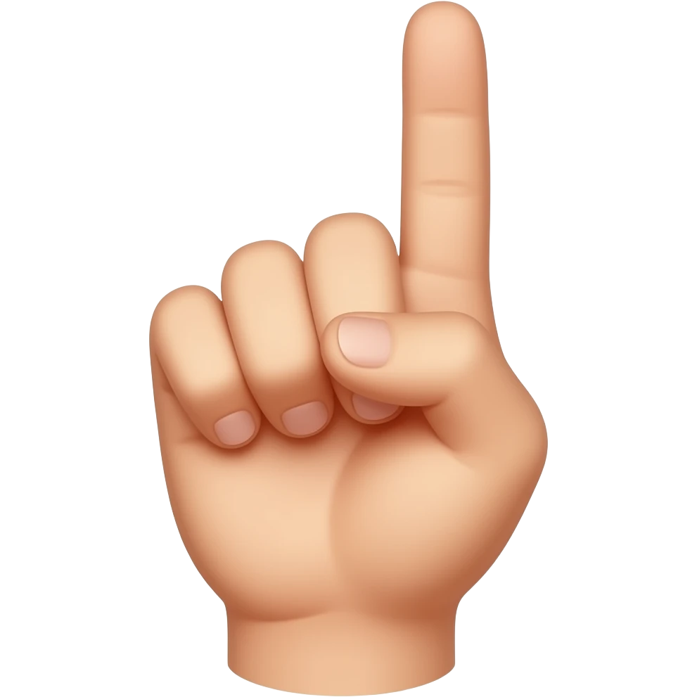 AKA pinky sign emoji