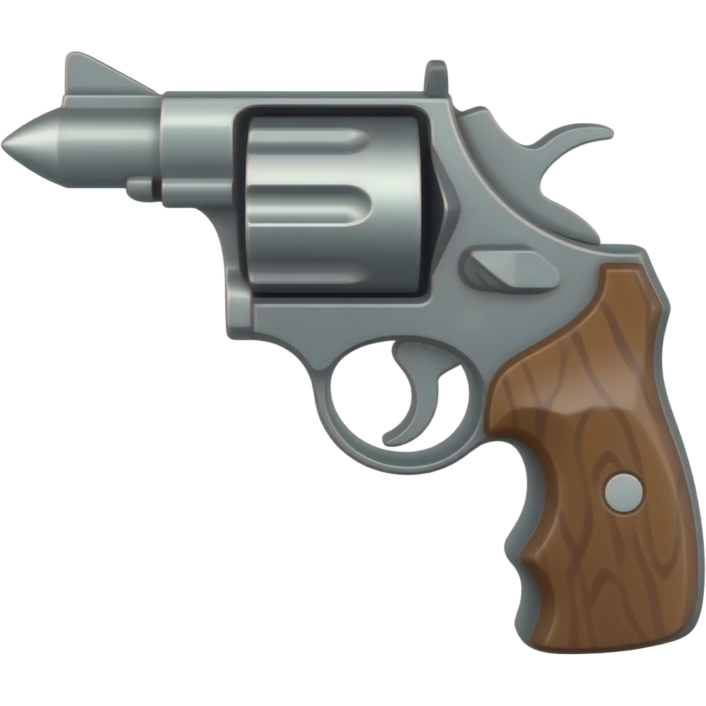 Gun pointed emoji