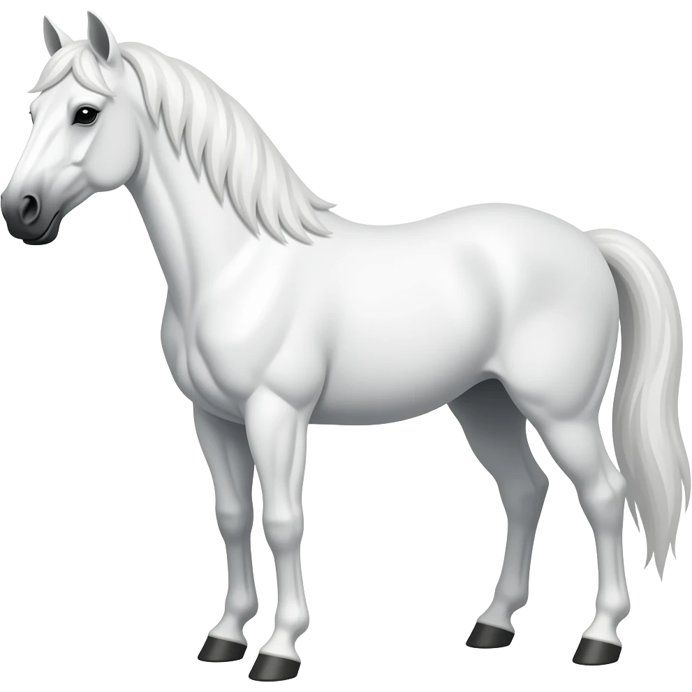 hores white emoji
