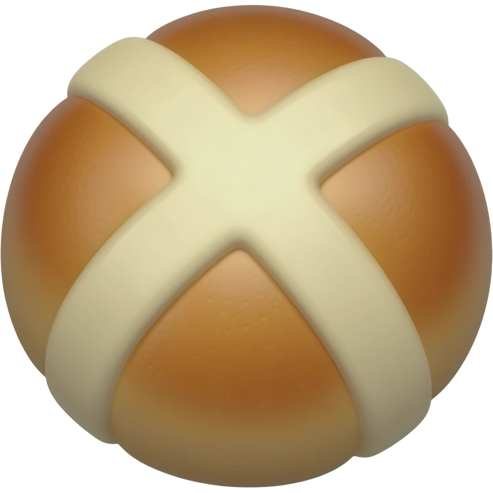 Hot cross bun emoji