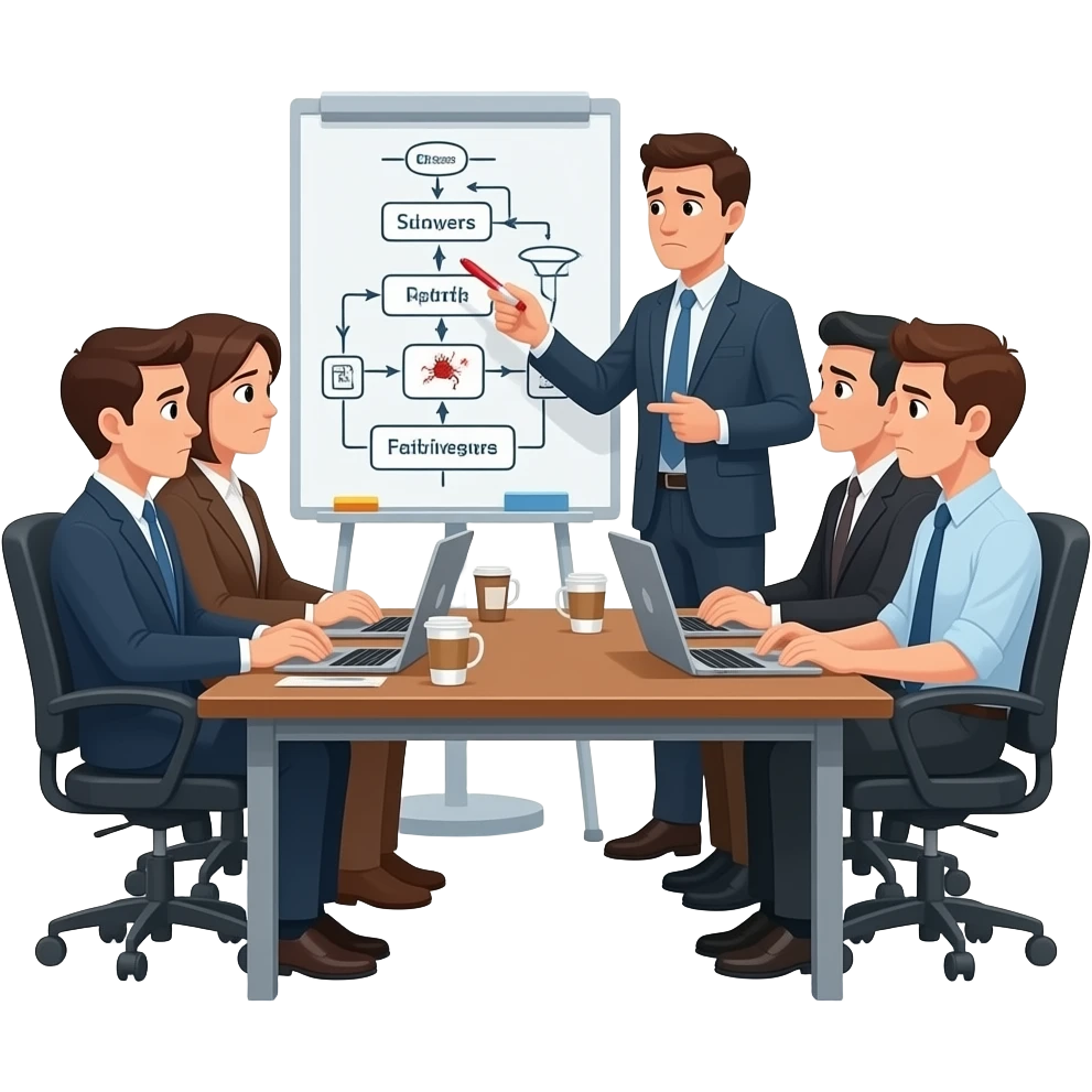 Тема разработка програмного обеспечения. Основной смысл, что процесс тестирования не связан с большой длительностью разработки в целом,но всегда при поиски виновных, виновным оказываются специалисты по функционально у тестированию. emoji