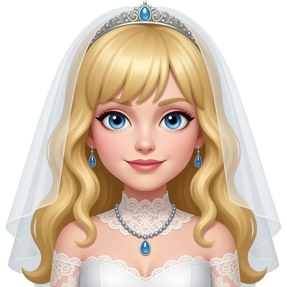 blonde goth bride emoji