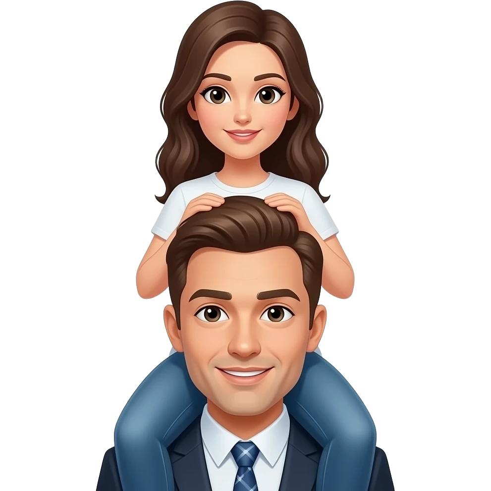 Emoji sexuelle femme sur un homme emoji