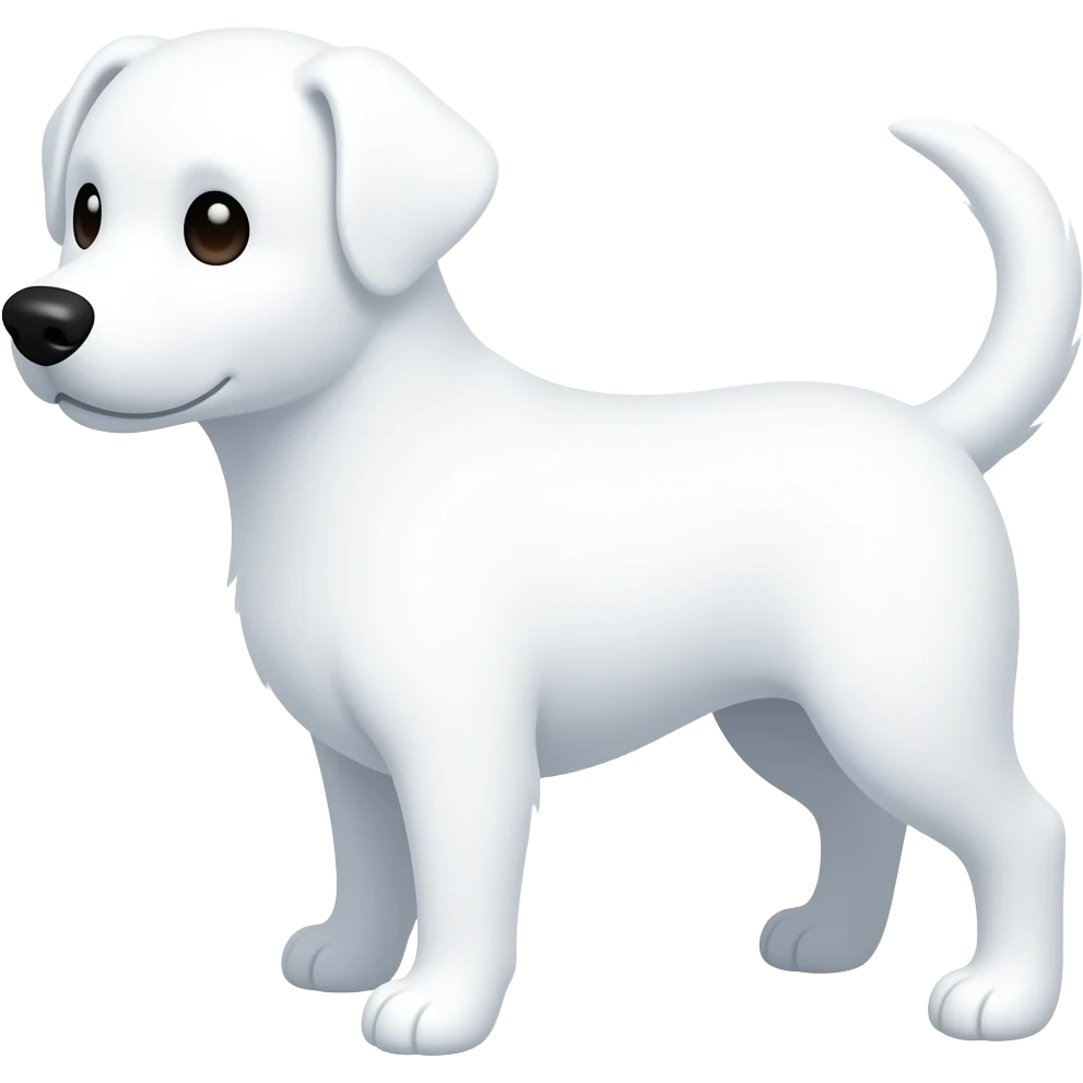 Beyaz  köpek emoji