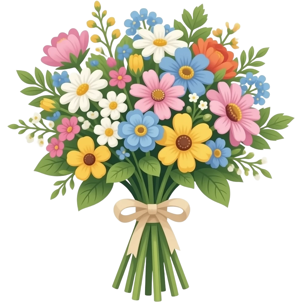 Bouquets flowers emoji