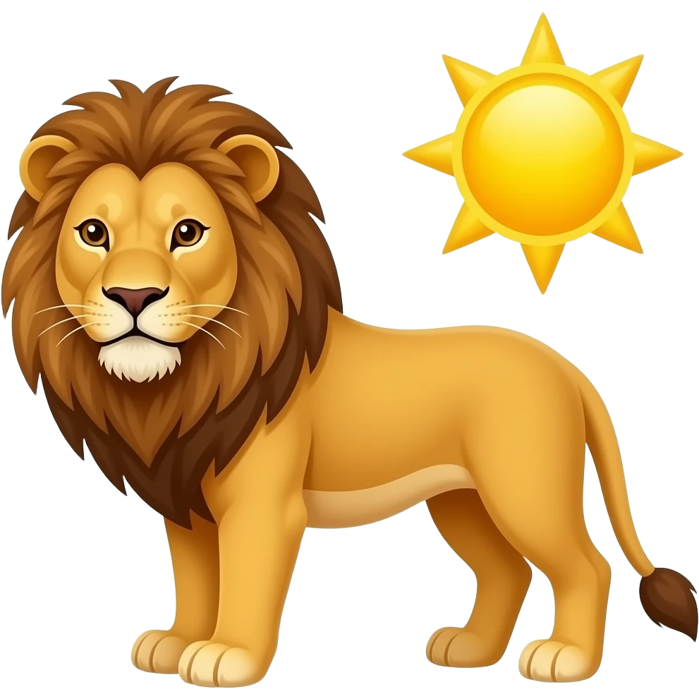 شیر و خورشید emoji