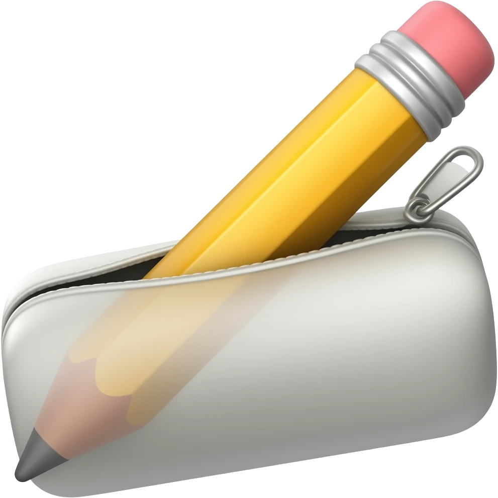 Pencil case emoji