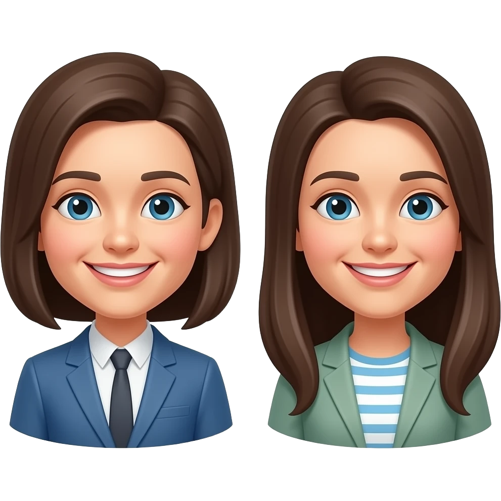 Simple emoji representing friendship emoji