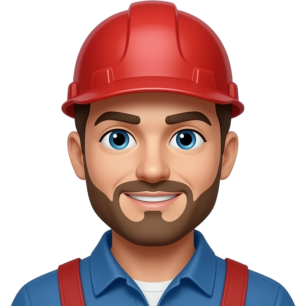 Red plumber emoji