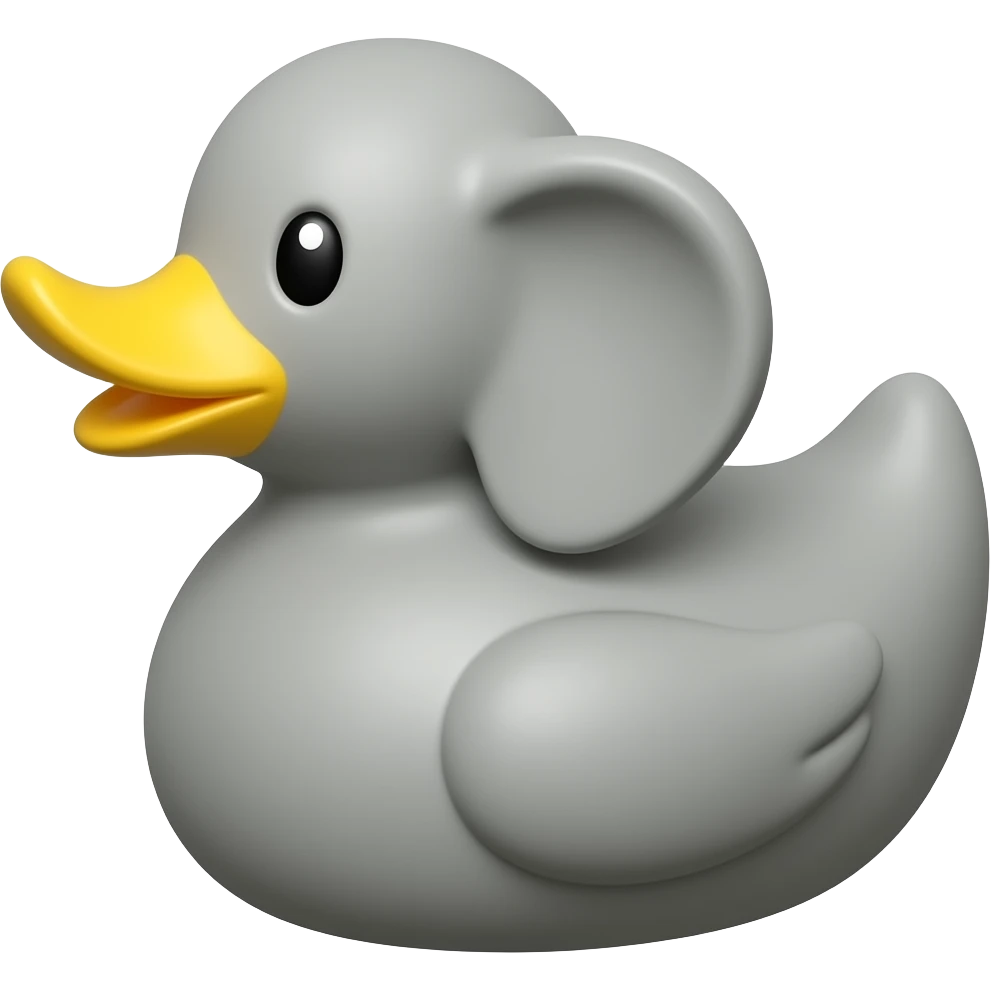 Elephant rubber duck emoji