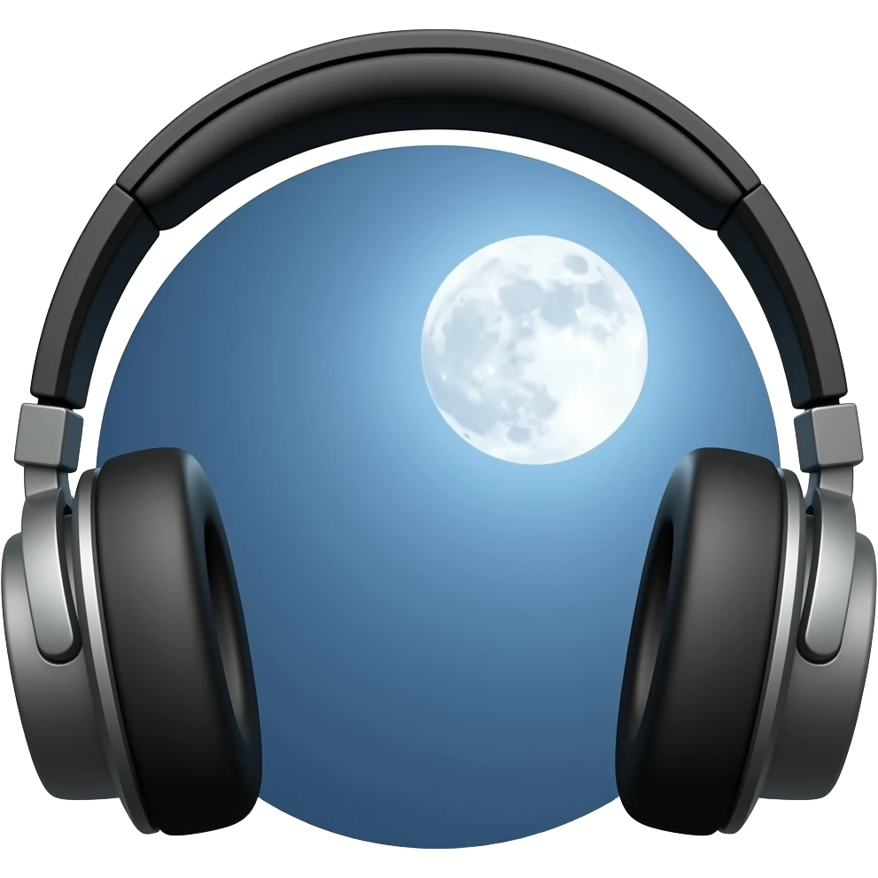🎶🌙🎧 emoji