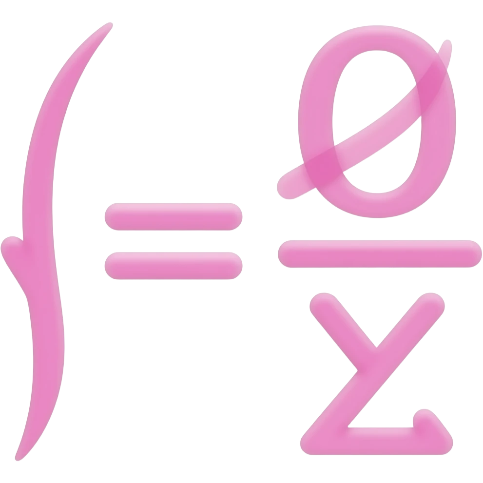 Calculo com simbolo de integrais e derivadas rosa emoji
