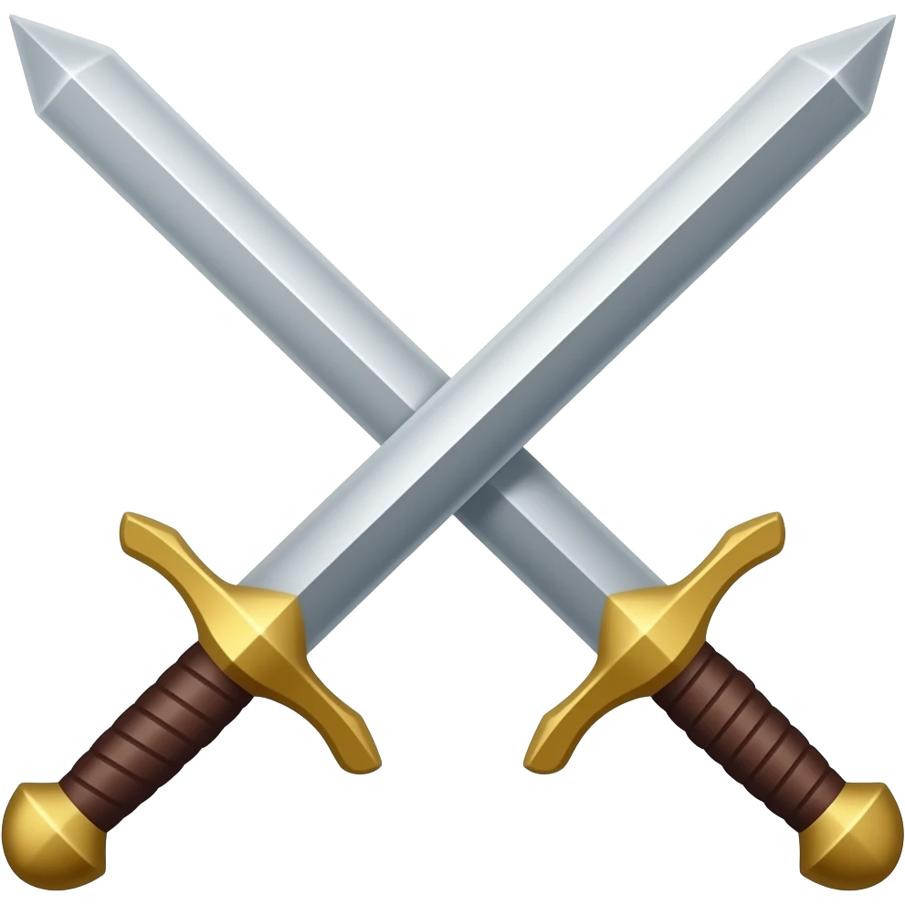espadas enfrentadas emoji