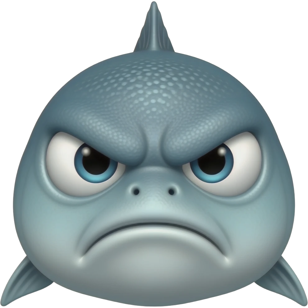Scolding fish emoji