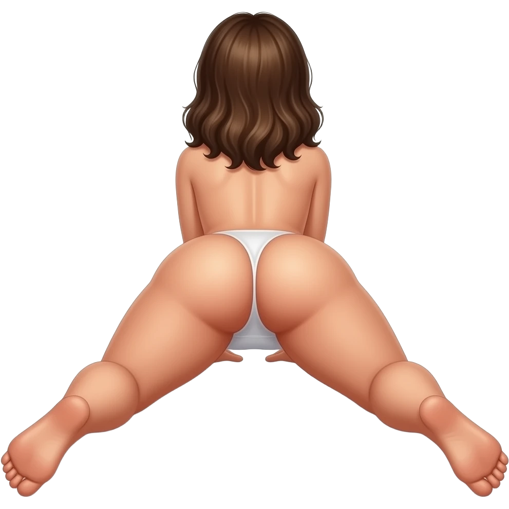 Nude girl on all 4’s showing her ass. Legs spread looking back. Show vagina ass up vagina showing emoji