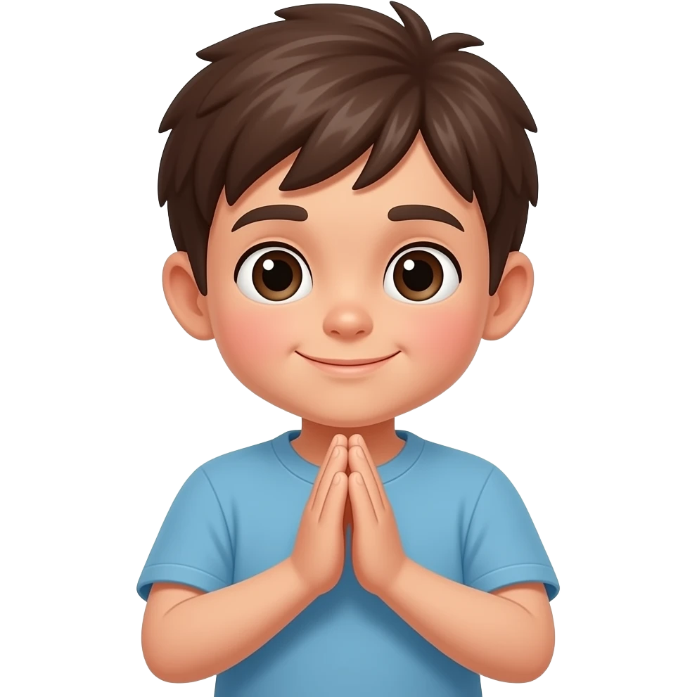 فتى يصلي emoji