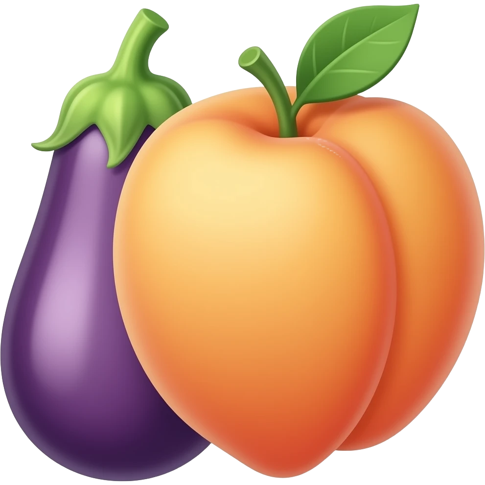 🍑🍆 emoji