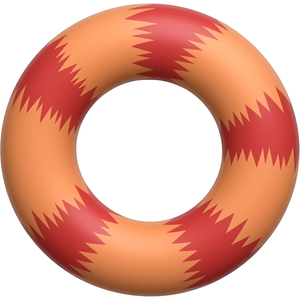 Red cat tail emoji
