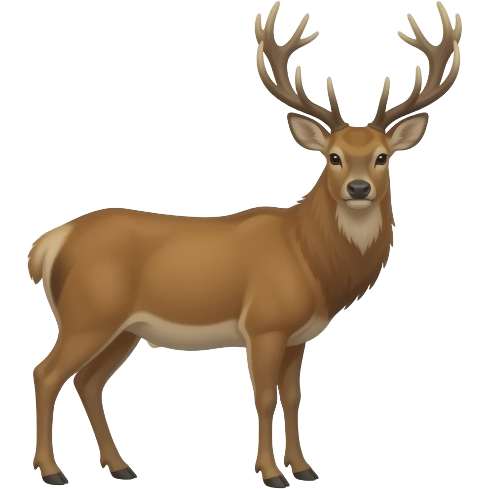 Red deer emoji