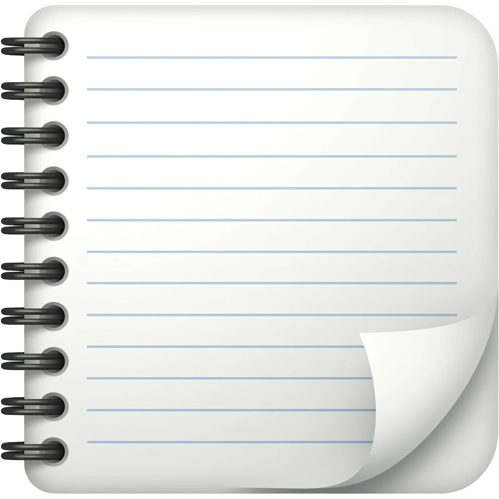 notebook white emoji