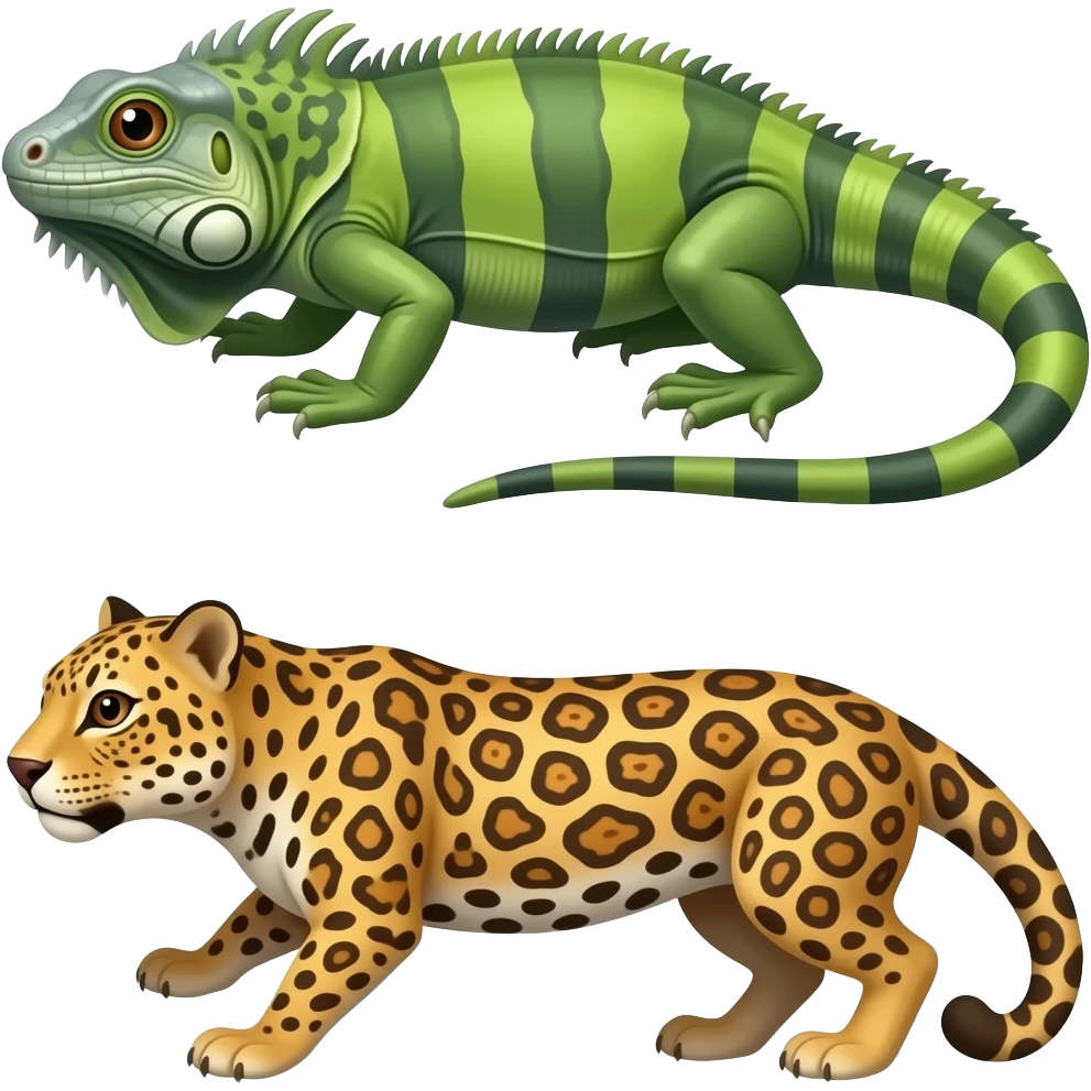 🦎🐆 emoji