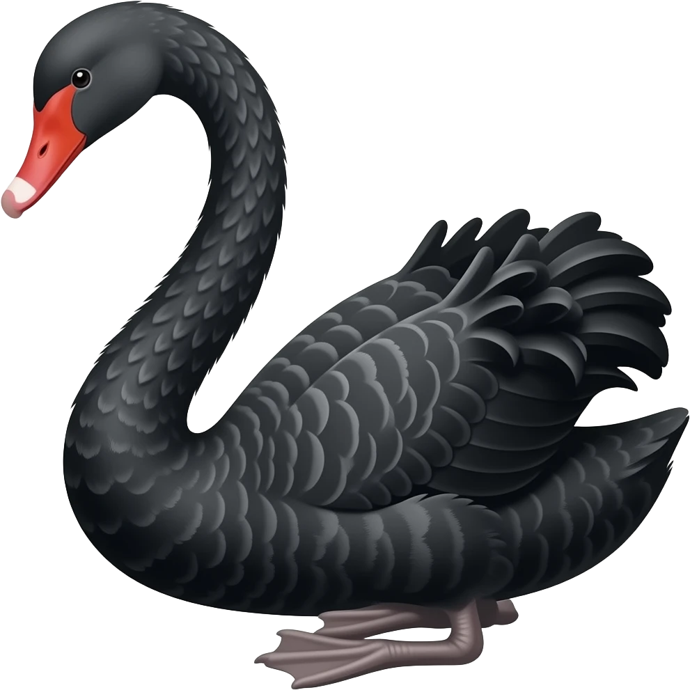 🦢make it black emoji