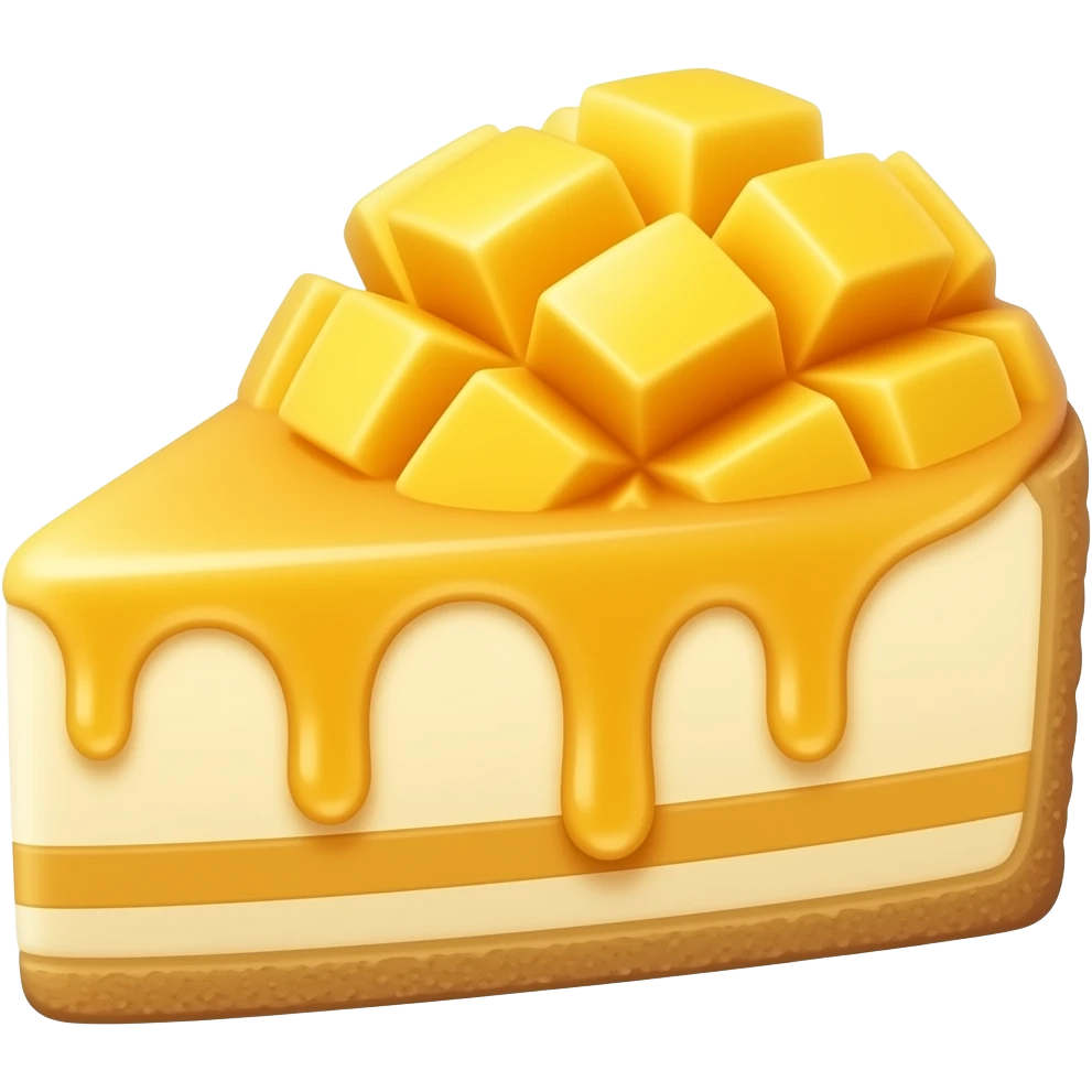 manggo cheese cake emoji