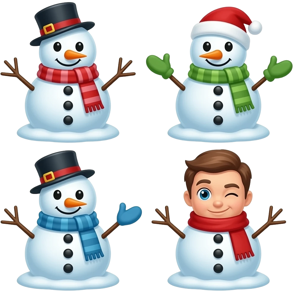 ☃️☃️☃️☃️😉 emoji