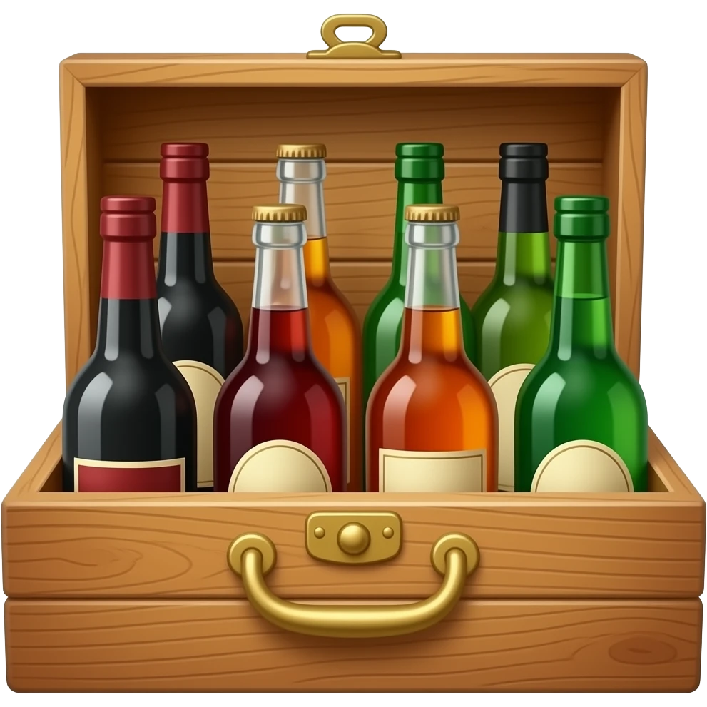 A case of alcohol emoji