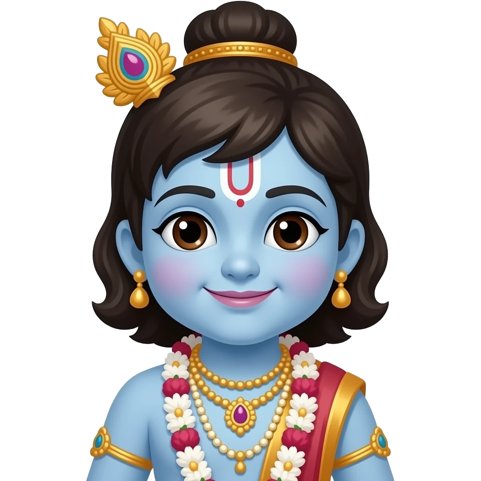 Little krishna emoji in 149 word emoji