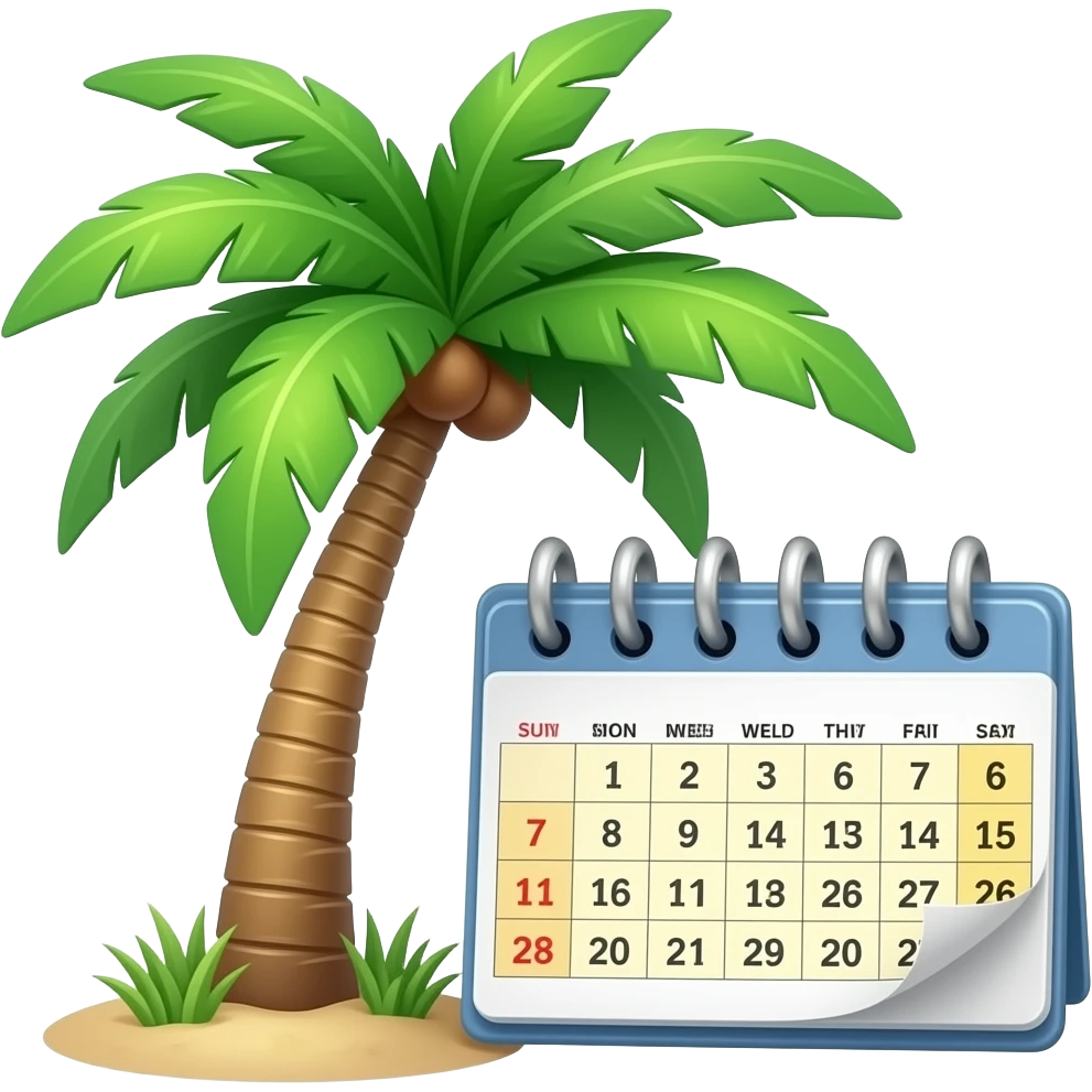 pending PTO (🌴 + 🔜) emoji