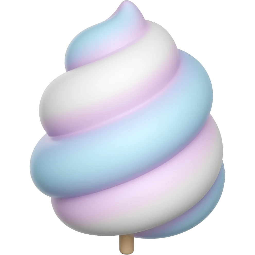 3D Cotton Candy emoji