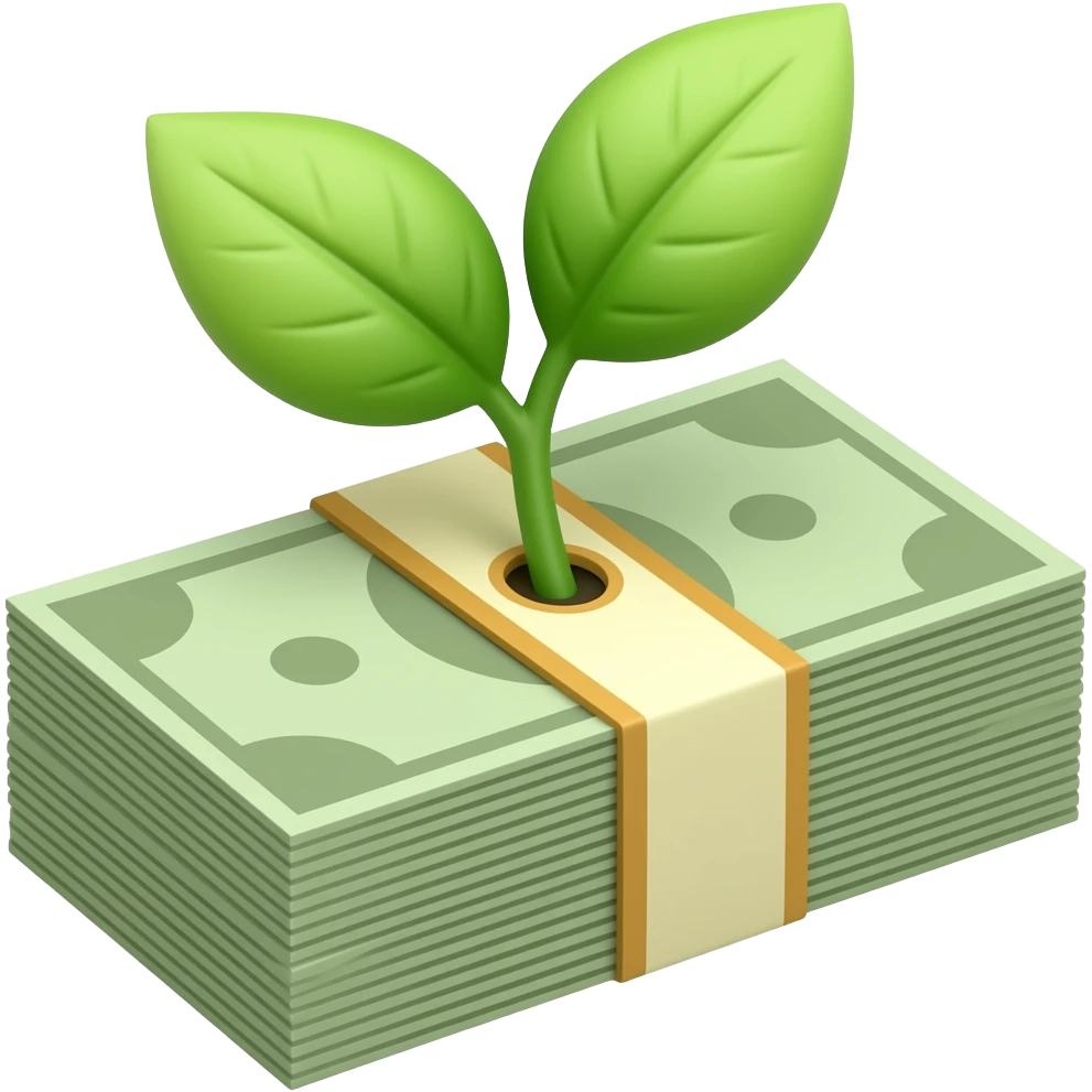 Dinero creciendo emoji