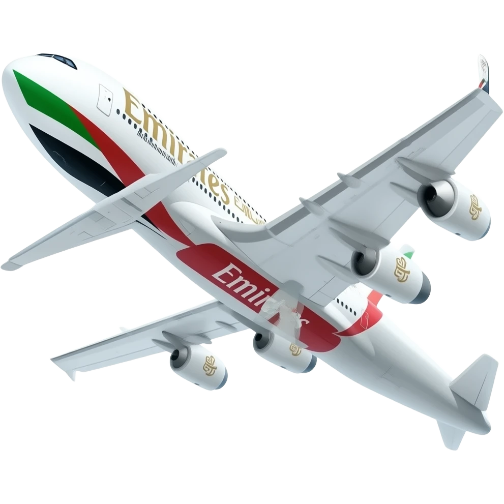 Plane emirates big emoji