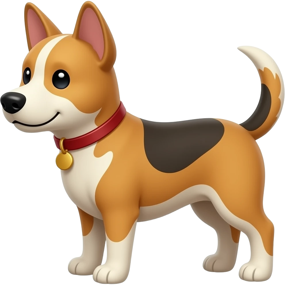 Dog pixel emoji