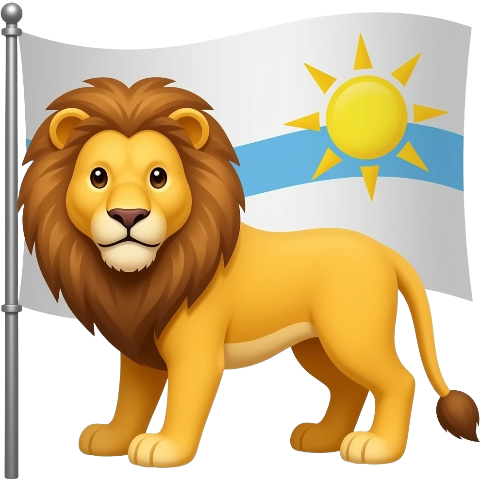 ایموجی پرچم شیر و خورشید رو بساز emoji
