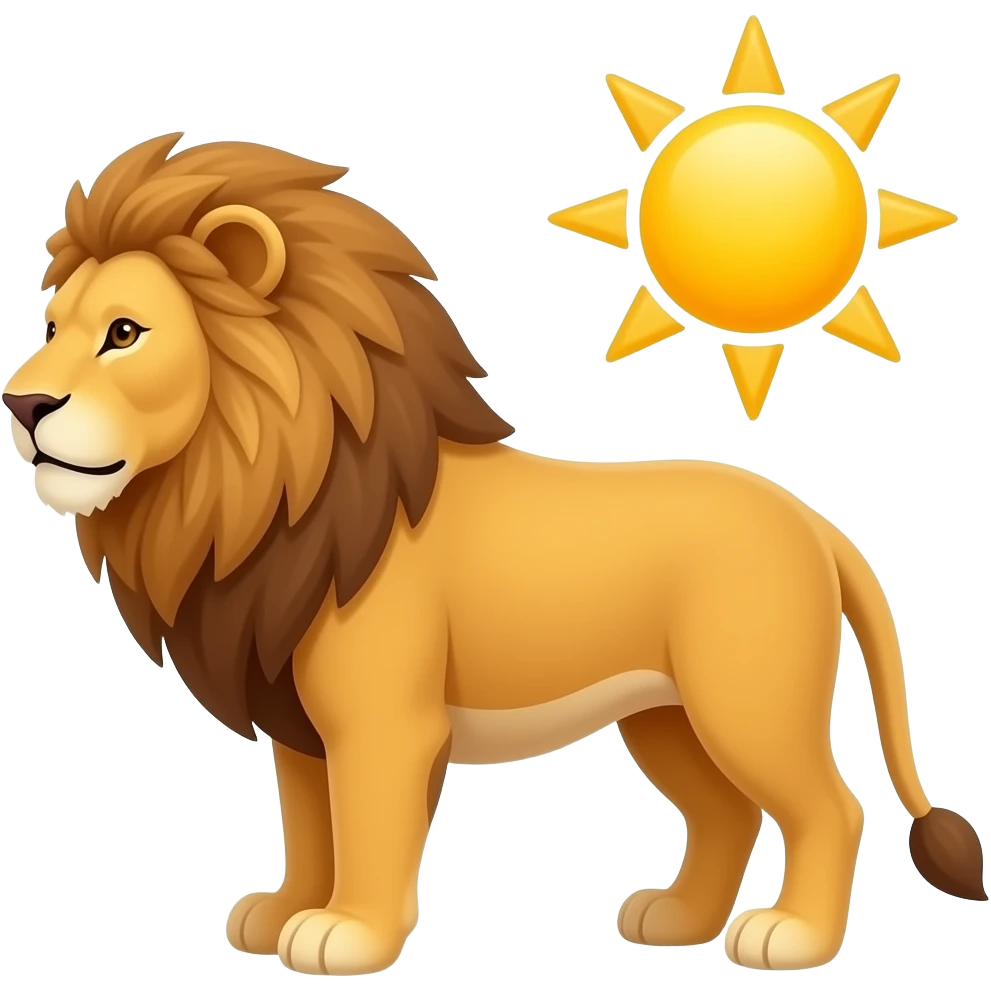شیر و خورشید emoji