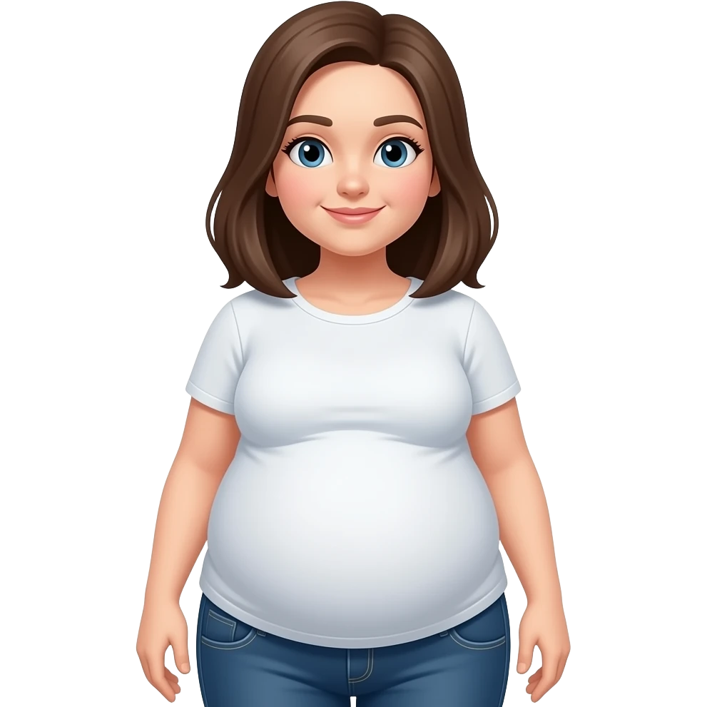 Femme 18 ans belly stuffing taille emoji