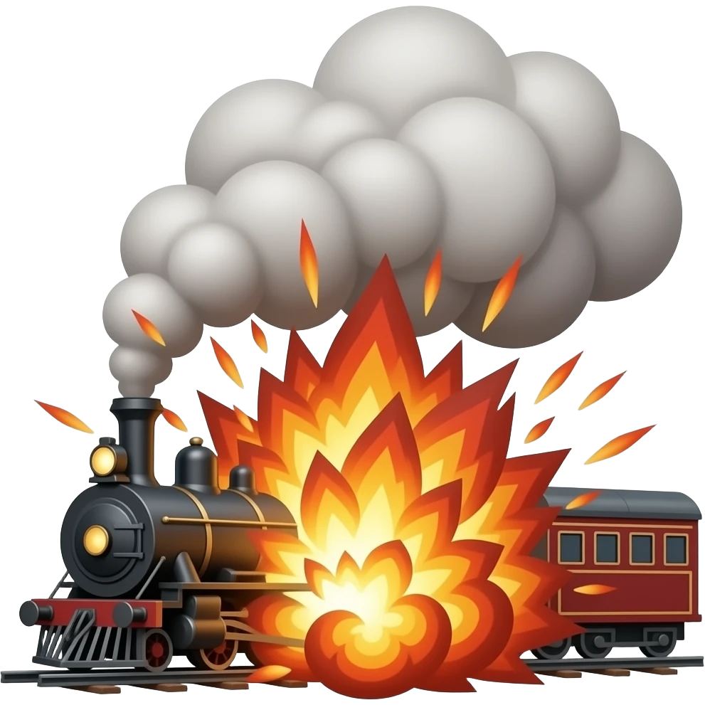 A 1930 train explosion emoji