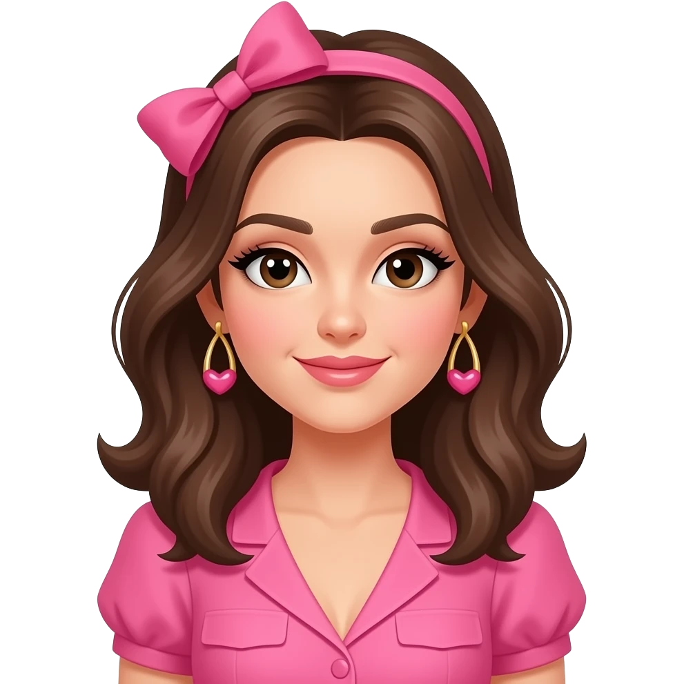 Coquette pink emoji