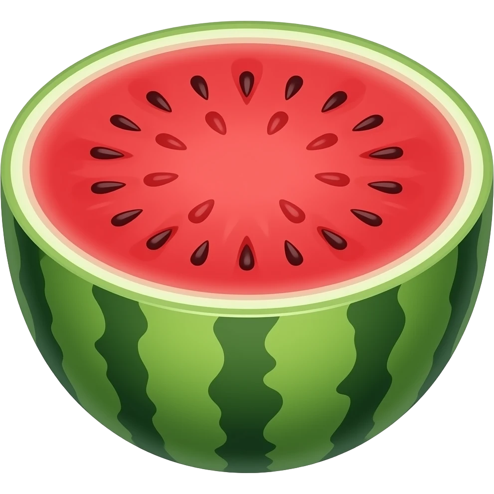 Watermelon half emoji