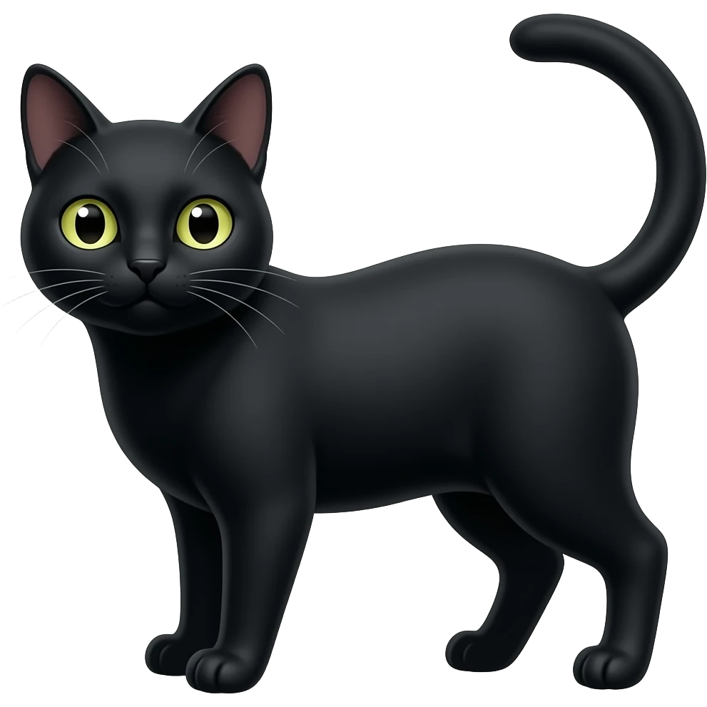 Chat noir emoji