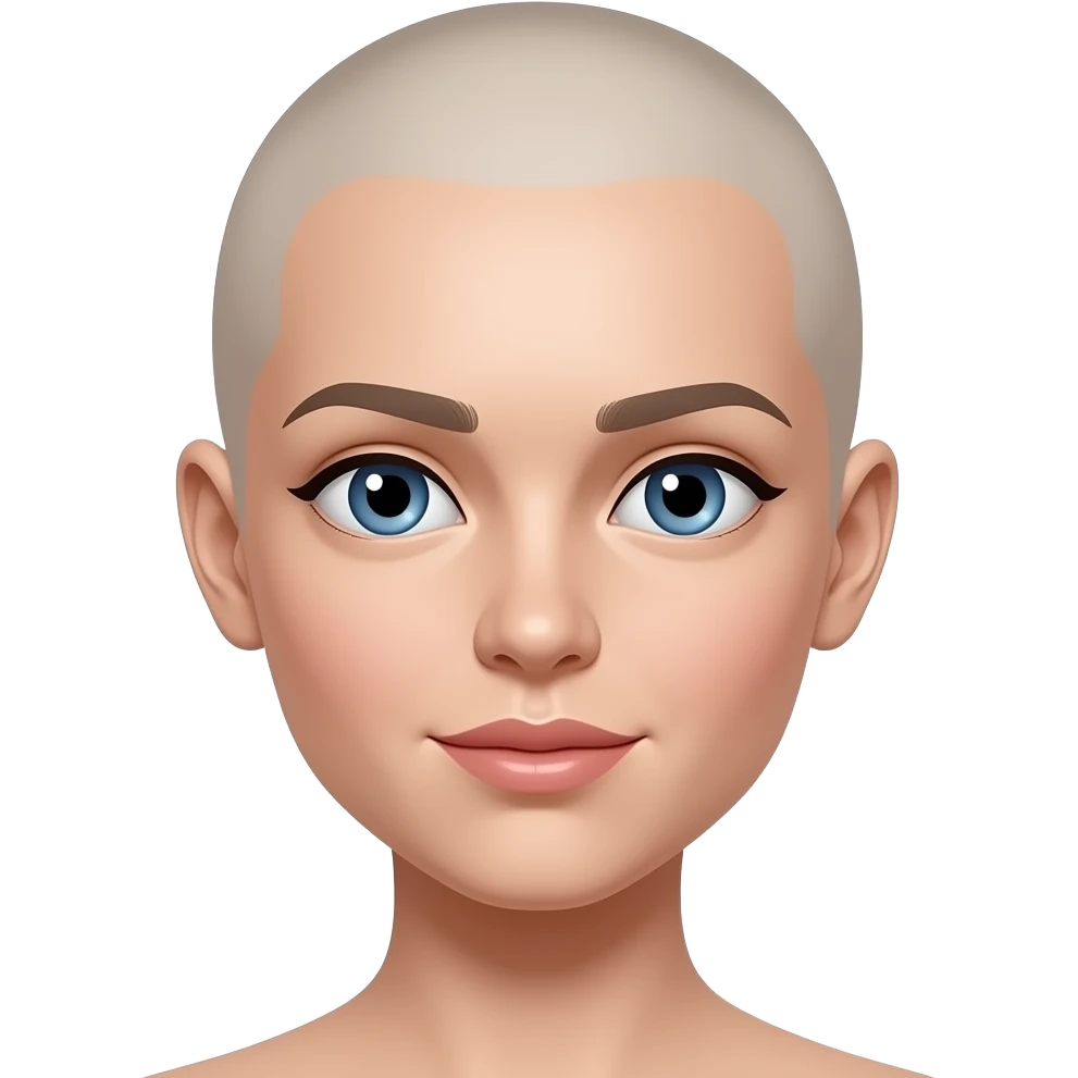 white-girl-shaved-hair emoji