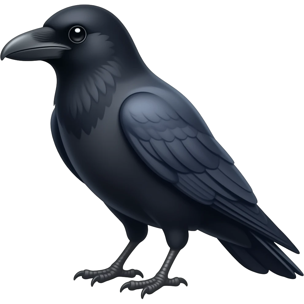 Crow emoji