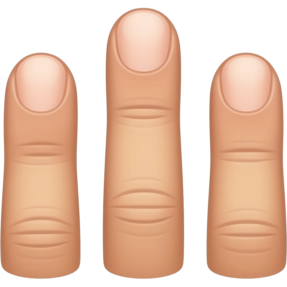 Tri prsta emoji