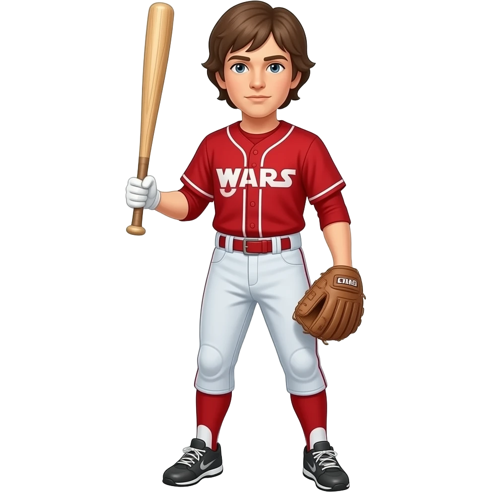 Starwars Luke Skywalker as baseball player emoji