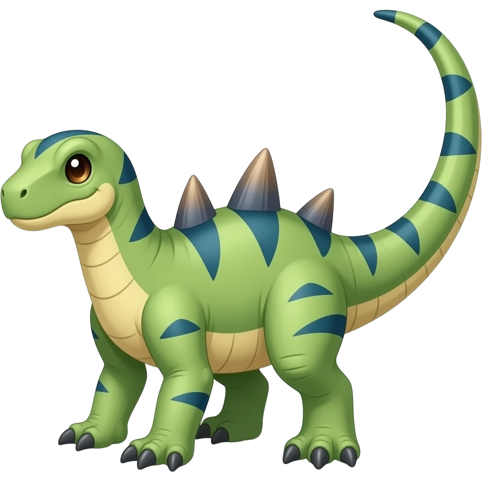 Cute Tepetlisaurus-Amaura-Aurorus-Tyranitar-Axew-Tyrantrum-Tropius-hybrid emoji